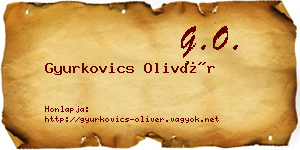 Gyurkovics Olivér névjegykártya